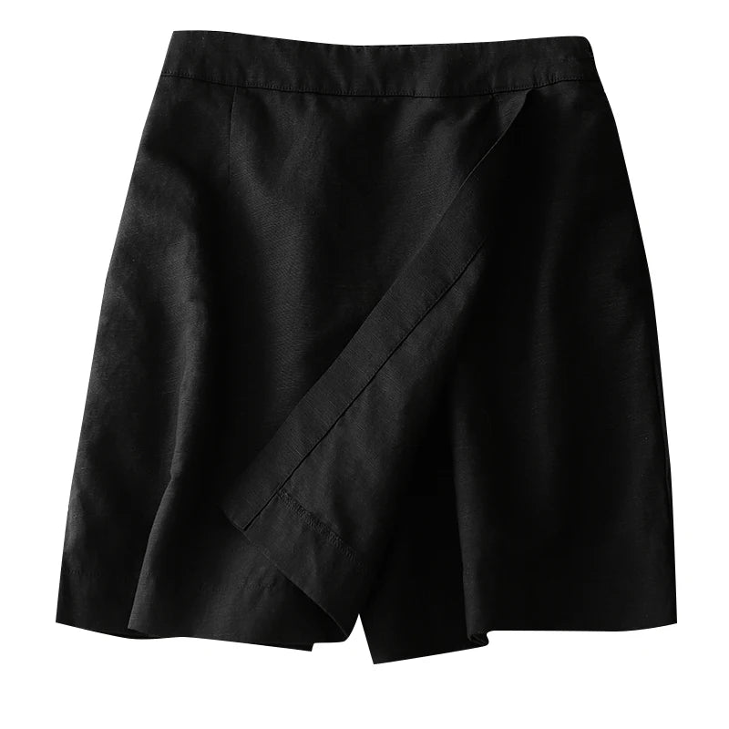 ZANZEA Women Summer Sports Shorts Korean Fashion Culottes 2025 Solid Casual Culotte Pant Elastic High Waist Shorts Streetwear