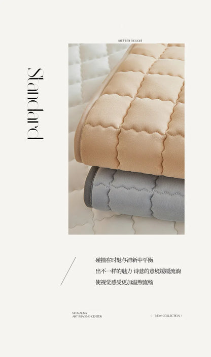 2025 New Thickening Quilted Waterproof Mattress Skin-friendly Slow rebound Cushion Anti-wrinkle Single double size Fitted Mat.