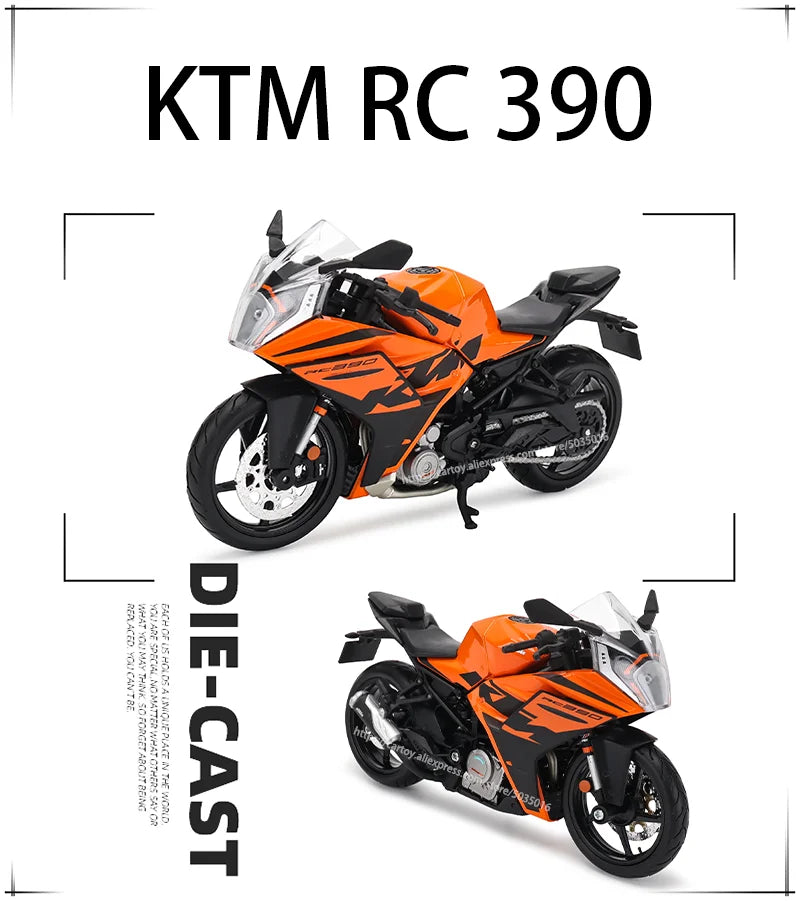 Maisto 1:12 KTM series KTM RC 390 690 DUKE 1290 simulation alloy motocross authorized motorcycle model toy car Collecting gifts.