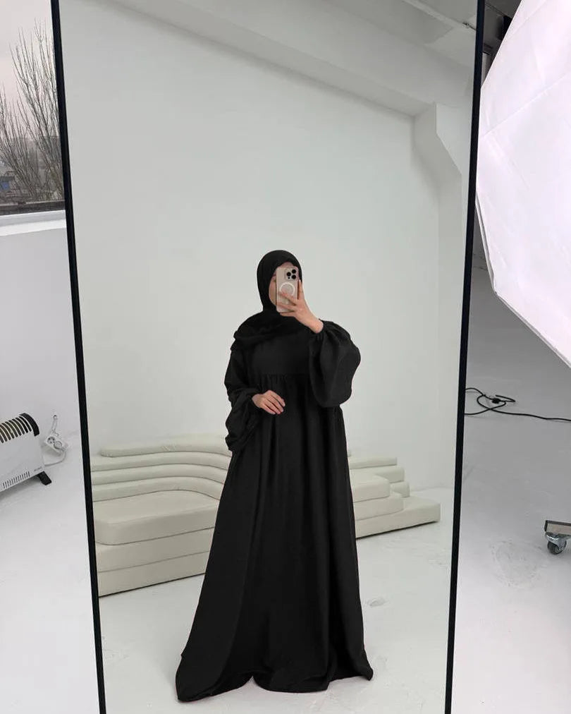 Modest Nursing Clothes for Muslim Women 2025 Elegant Arabic Muslim Dress Eid Dubai Plain Nursing Abaya Fashion Turkey Solid Robe.