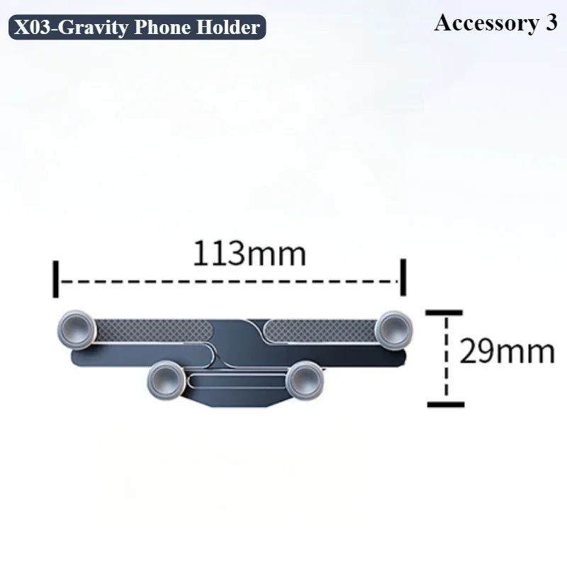 Oatsbasf Dual-position Car Screen Phone Holder Stand Metal Aluminum Adjustable for Tesla Model 3 Highland Y Car Accessories