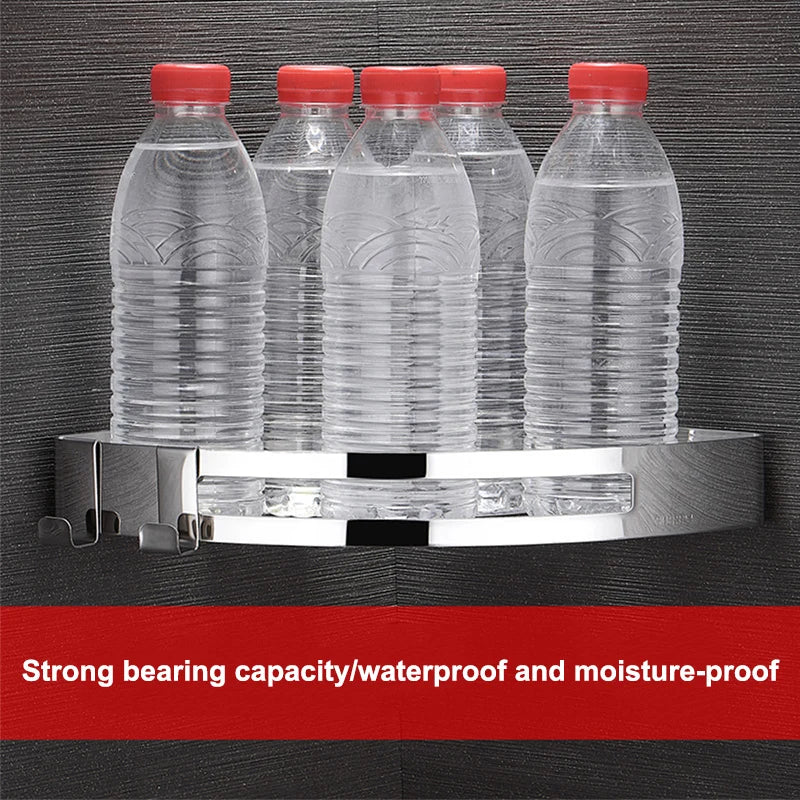 1/2/3 Schichten Eckduschregal Badezimmer Shampoo Duschregal Halter 304 Edelstahl Schlagfrei Küchenstativ Eckständer