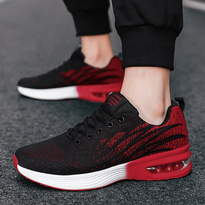 YRZL Men's Sneakers Summer Non Slip Breathable Mesh Tennis Shoes Male Lightweight Walking Shoes Casual Lace Up Sports Sneakers.