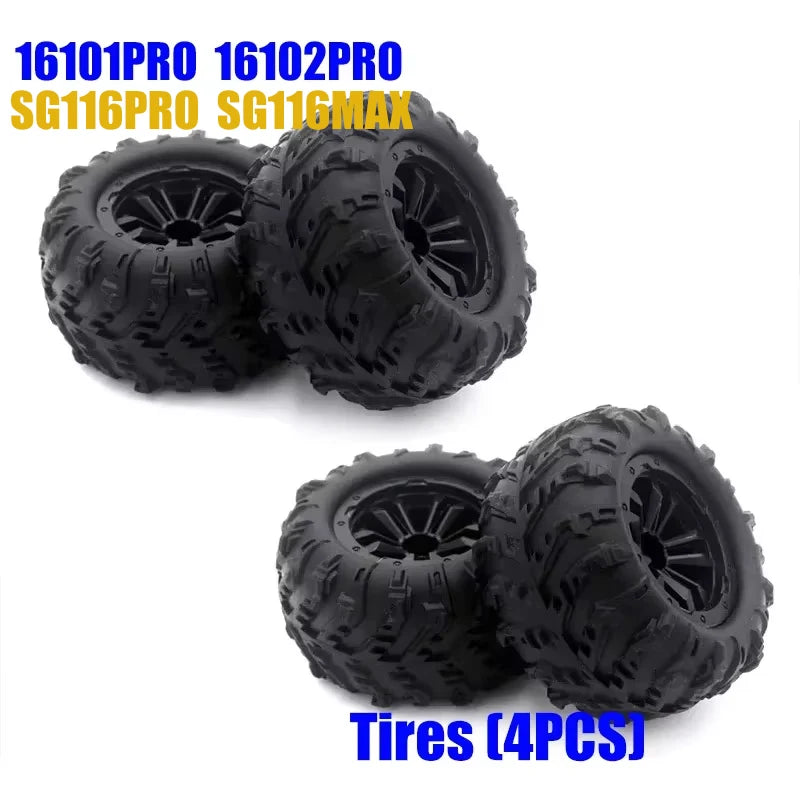 SCY 16101PRO 16102PRO SG116MAX RC Automotive Parts Turning Shaft Gear Bearing Pull Rod Steering Cup Swing Arm Motor Tire Screws