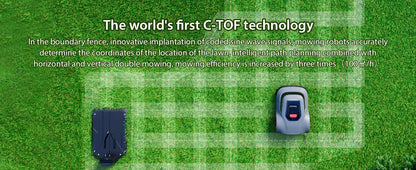 【Code:DEBS55】C-TOF Roboter-Rasenmäher Redkey MGC800 Rasenmäher-Roboter, Kabelbrucherkennung, Kletterkapazität, 45 % App-Steuerung, Mähroboter