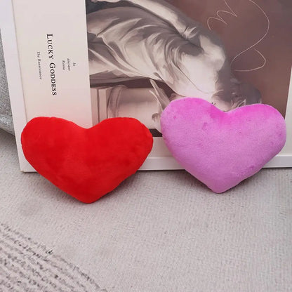 PP cotton Soft Pillow Comfortable Heart Plush Pillow Red Color Pink Color Stuffed Pillow Heart Shape Home Decorative