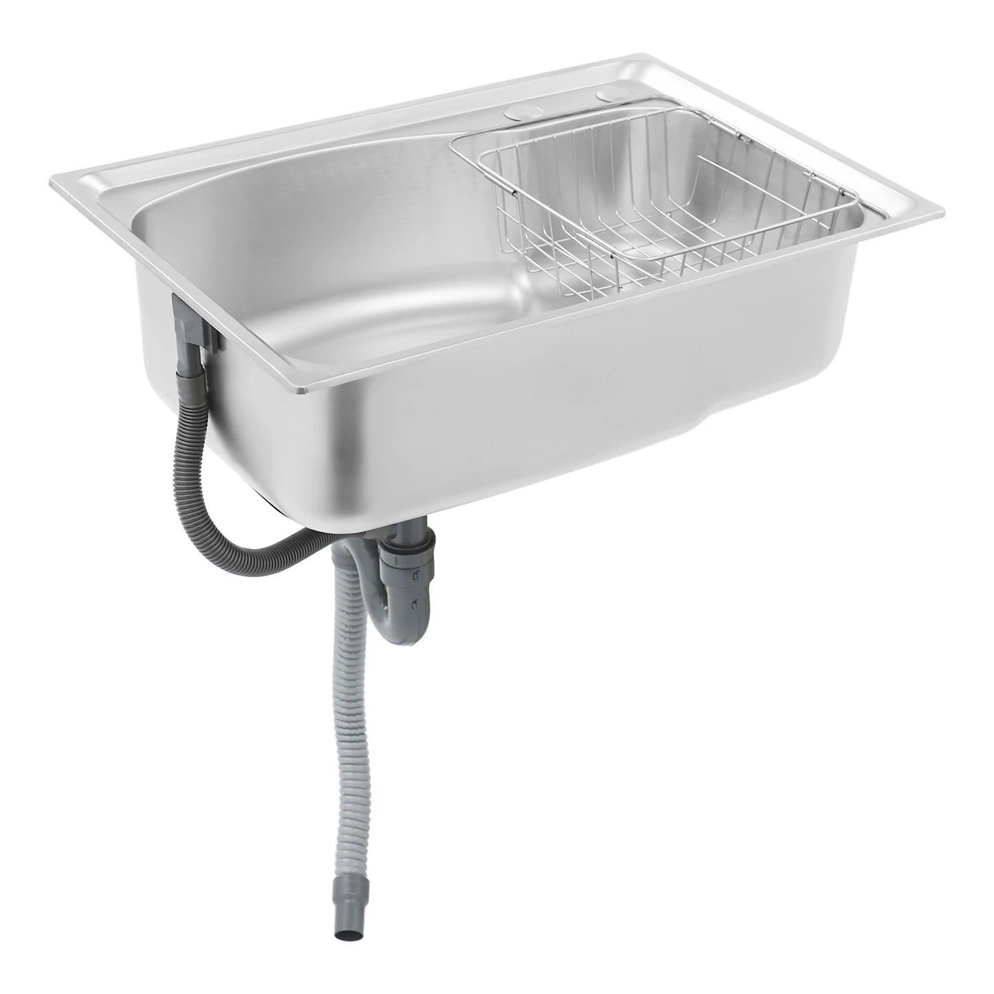 25,59 * 17,32 * 7,87 Zoll Küchenspüle-Set aus Edelstahl, multifunktional, zum Händewaschen, Reinigen von Lebensmitteln