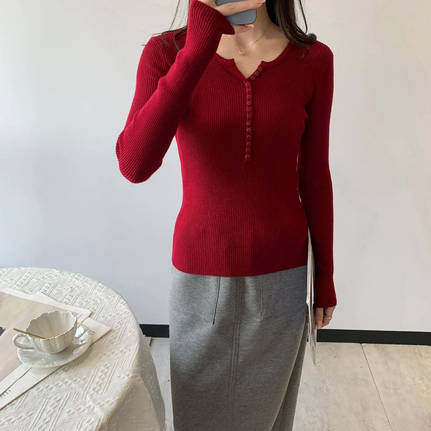 2026 frühling Herbst Grundlegende Pullover Gestrickte Frauen Pullover Taste Oansatz Pullover Weibliche Pullover Schlank Solide Bold Streifen Tops.