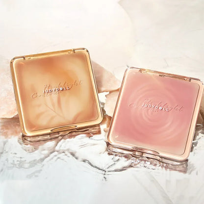 Judydoll Highlighter Contour Bronzer Palette Nude Makeup Natural Facial 3D Nose Shadow Long-Lasting Waterproof Cosmetics Makeup.