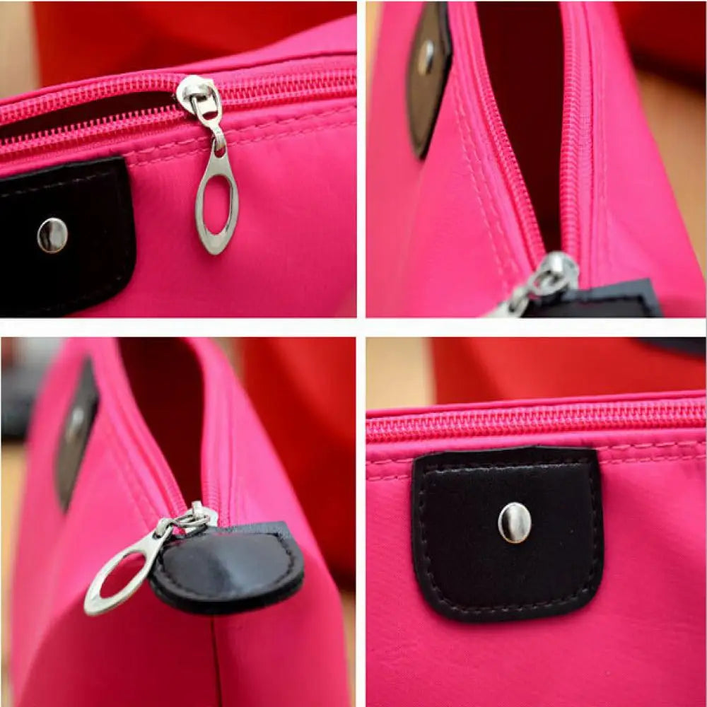 Portable Cosmetic Bag For Women Colorful Waterproof New Travel Dumpling Storage Bags Mini Cute Toiletry Makeup Tote Bags Purses.