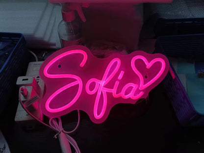 Custom Name Neon Sign Personalized Dimmable Neon Light Sign Christmas Birthday Gifts Boy Girl Bedroom Decor Wall Hanging Neon.