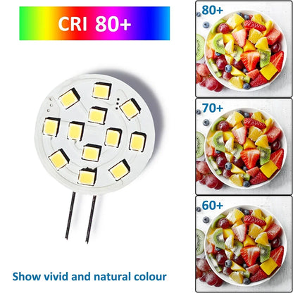 10 stücke ACDC 12 V 24 V G4 LED Lampe 2,2 W Runde Scheinwerfer Kein Flimmern Downlight Birne Boot Dunstabzugshaube Lichter Für Wohnzimmer.