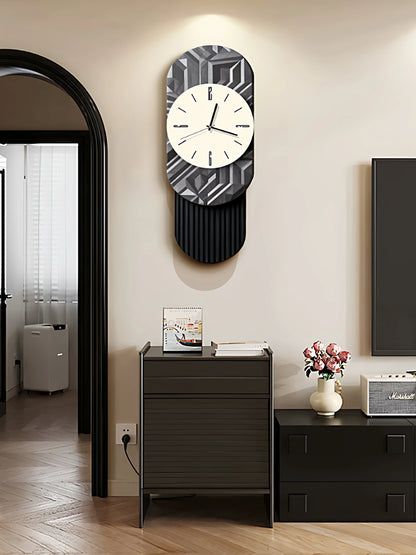 2026 Retro-Kunst-Wanduhr für Wohnzimmer, Zuhause, 2025, neue leichte Luxus-High-End-Uhr, geräuschlose Wanduhr