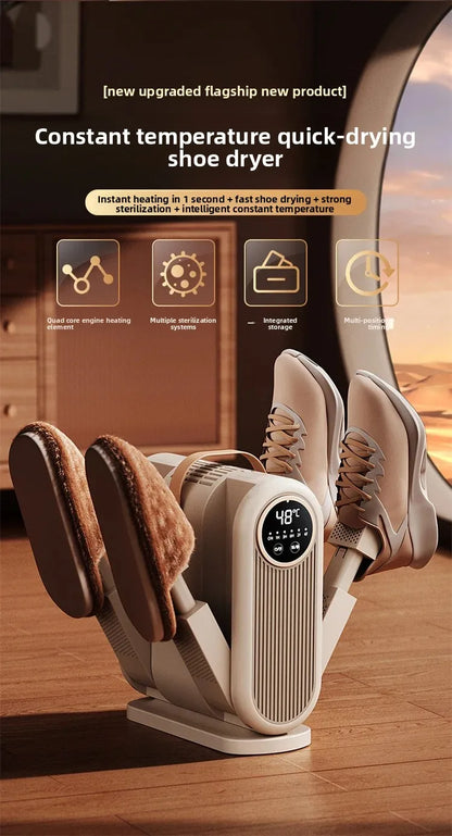 Portable Foldable Electric Shoe Dryer UV Blue Light UV Sterilization Deodorizing Shoe Dryer Fast Drying Household Shoe Dryer.