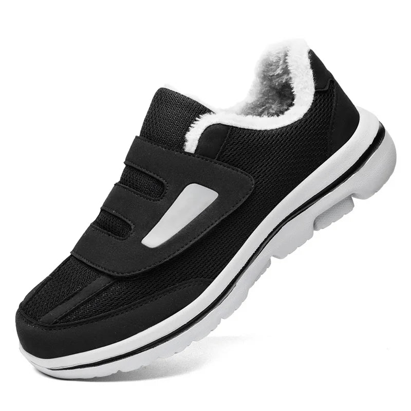 Winter Warm Elderly Shoes With Wide Toe Box Diabetic Shoes For Fat Foot Orthopedics Swollen Feet Thumb Eversion Foot Pain Relif.