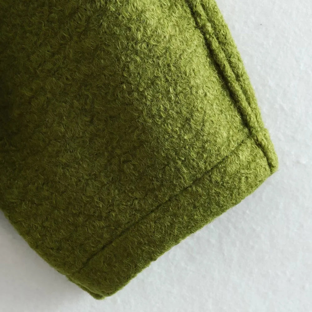 TRZA Frauen Mode Mit Taschen Übergroßen Bomber Jacke Mantel Vintage Langarm Druckknopf Weibliche Oberbekleidung Chic Tops.