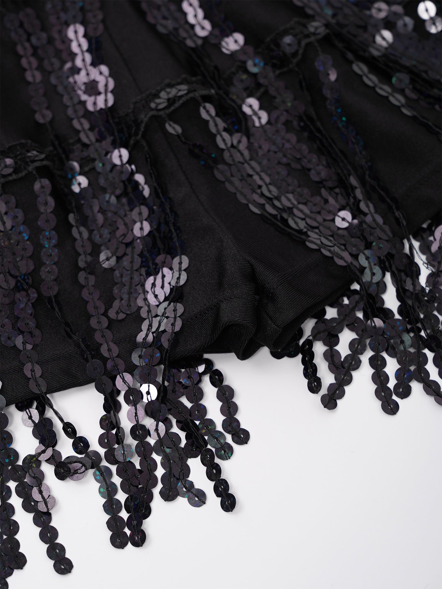 Kind Mädchen Ärmellose Glänzende Pailletten Quaste Boyshorts Kleid Latin Jazz Dance Cha-cha Samba Bühne Leistung Kostüm Dancewear.