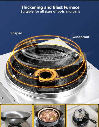 Furious Fire Stove Commercial Single Stove Liquefied Gas Stove Stir-frying High pressure stove stainless steel desktop gas stove