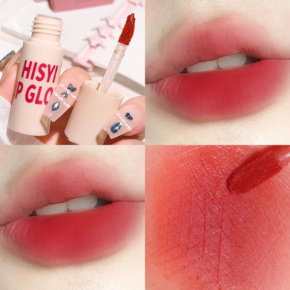 6 Colors Matte Velvet Lip Glaze, Natural Long-Lasting Highly Pigmented Lipstick, Portable Matte Finish Universal Lip Glaze Makeu.