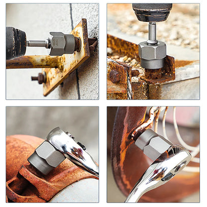 [EU-Lager] 14-teiliges Steckschlüsselset, Schlagschrauben-Mutterentferner-Set, Cr-Mo-Stahl-Schraubenausdreher-Werkzeugset für industrielle Schlagschrauben und Muttern