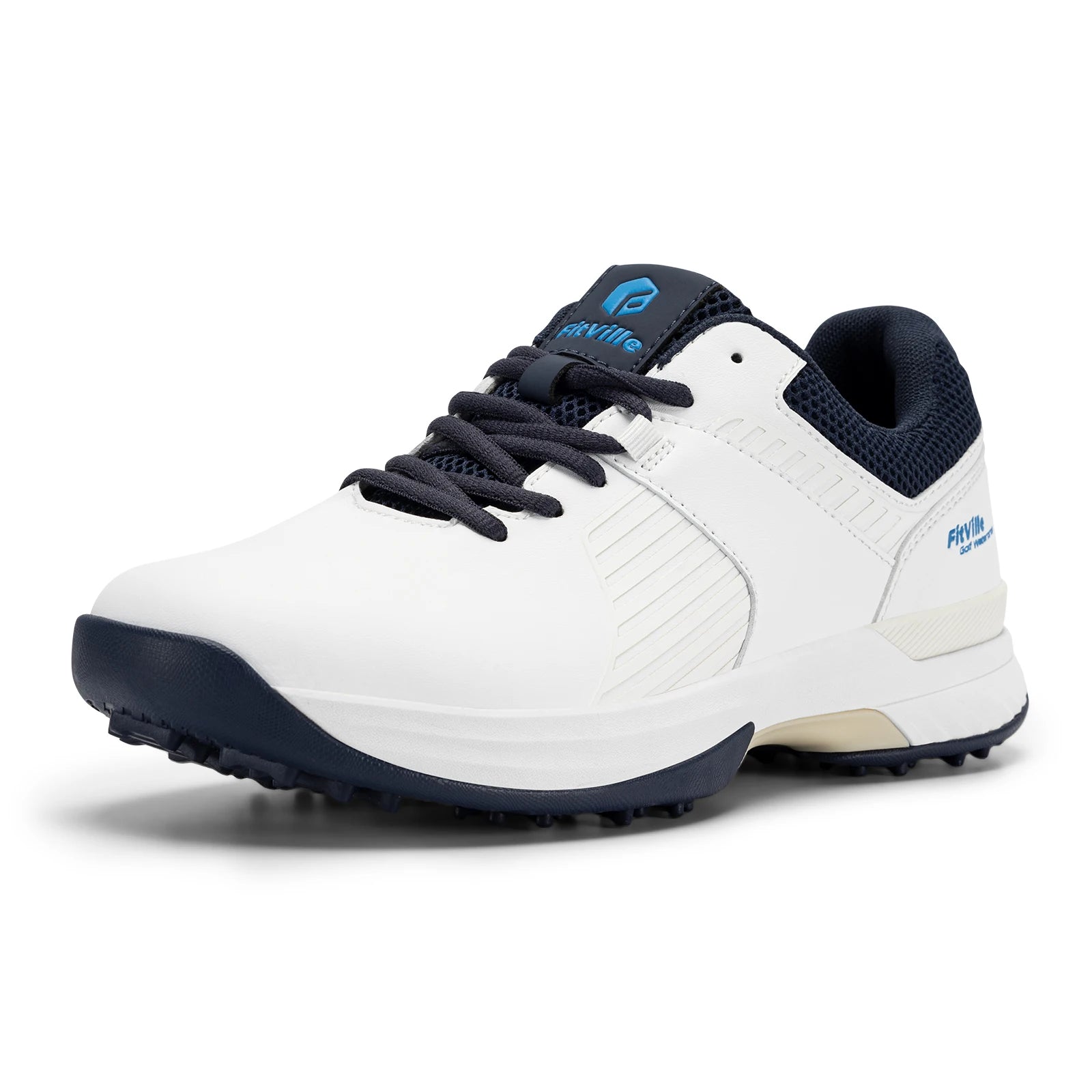 FitVille  Men's Golf Shoes Non-slip Wear-resistant Comfortable Professional Sports Sneakers for Swollen Feet Relieves Toe Pain.