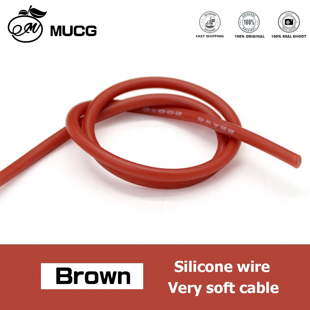 11Colors Heat-resistant Silicone wire Ultra soft Electrical wires Electronic componen cable DC led 18awg 20awg 22awg 24awg 26awg.