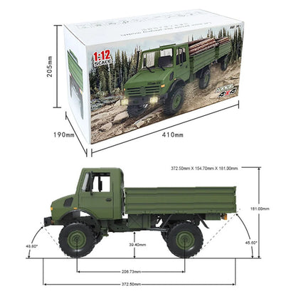 1/12 LDRC RC Crawler LDP06 Car Model 4×4 Off Road Vehicle Linear Speed Truck Remote Control Car 15KM/H Battery for Boys Toys.