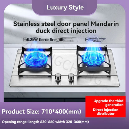 Natural Gas Cooking Stoves Embedded Liquefied Gas Cooking Stoves Household Double Stoves..