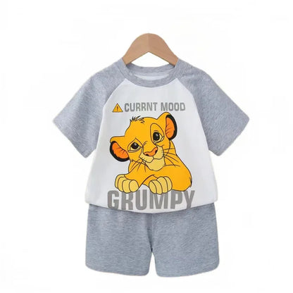 Sommer Cartoon T-Shirt Shorts Kinder Jungen Set Baumwolle T-Shirts Hosen Freizeit Jungen und Mädchen Babys Kleidung lässig 2 stücke.