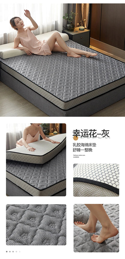 Latexmatratzen für zu Hause, Tatami-Matten, gepolstert zur Miete, dünne Polster für Einzel- und Doppel-Studentenwohnheime, verdickt