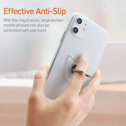 Transparent Cute Animal Round Phone Stand Foldable 360 Rotating Mobile Phone Ring Holder Smart Phone Accessories.
