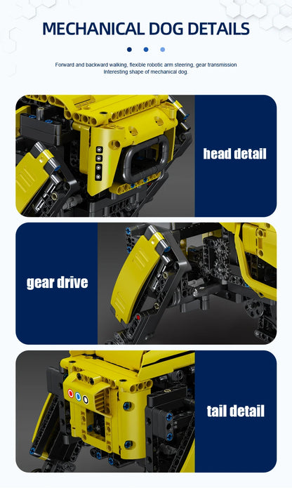 MOULD KING 15066 15067 Technical Toys The APP&RC Motorized Boston Dynamics Big Dog Set Assembly AlphaDog Building Blocks Bricks.