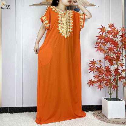 Neue Sommer-Kaftan-Abaya 2023, afrikanische Kleider für Frauen, traditionelle Kleidung, Islam-Gebetskleidung, Türkei, muslimische lose Robe, Ramadan