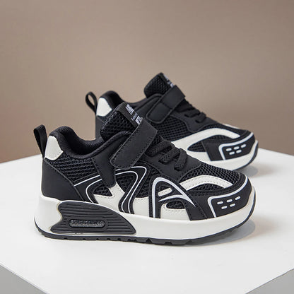 Autumn Children's Sport Shoes PU Leather Teenager Kid's Sneakers Anti-slippery Trend Fashion Girl's Sneakers Boy Running Shoes.