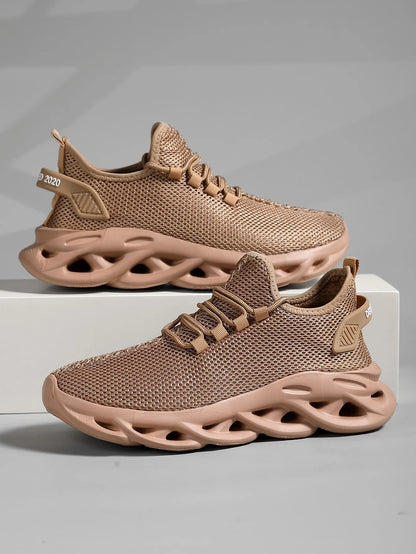 Men Casual Sport Shoes Breathable Lightweight Sneakers Outdoor Mesh Black Running Shoes Athletic Jogging Tenis Walking Shoes.