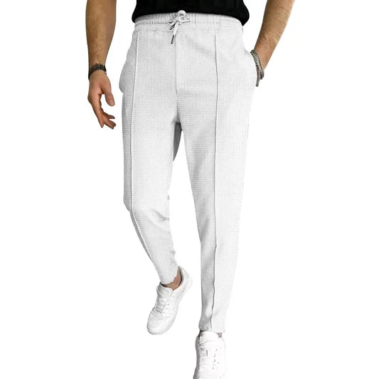 2024 Amazon Summer New Men's European and American Independent Station Drawstring Sports Casual Pants for Men.