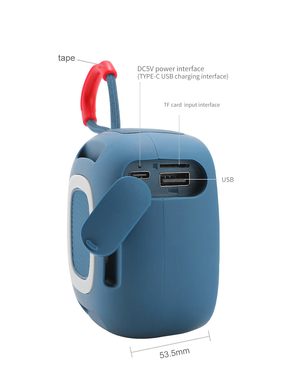 Bluetooth Speaker TG659 Mini Portable Wireless Powerful Speakers TWS BT 5.3 Sound Box HIFI Loudspeaker Supports TF Card Radio.