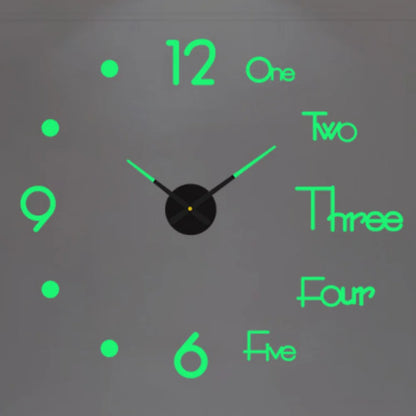 2022 moderne Design Große Wanduhr 3D DIY Quarz Uhren Mode Uhren Acryl Spiegel Aufkleber Wohnzimmer Wohnkultur Horloge