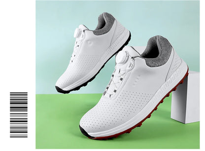 Breathable Luxury Golf Shoes Men Comfortable Outdoor Spikeless Golf Sport Training Sneakers Non-Slip Waterproof Walking Footwear.