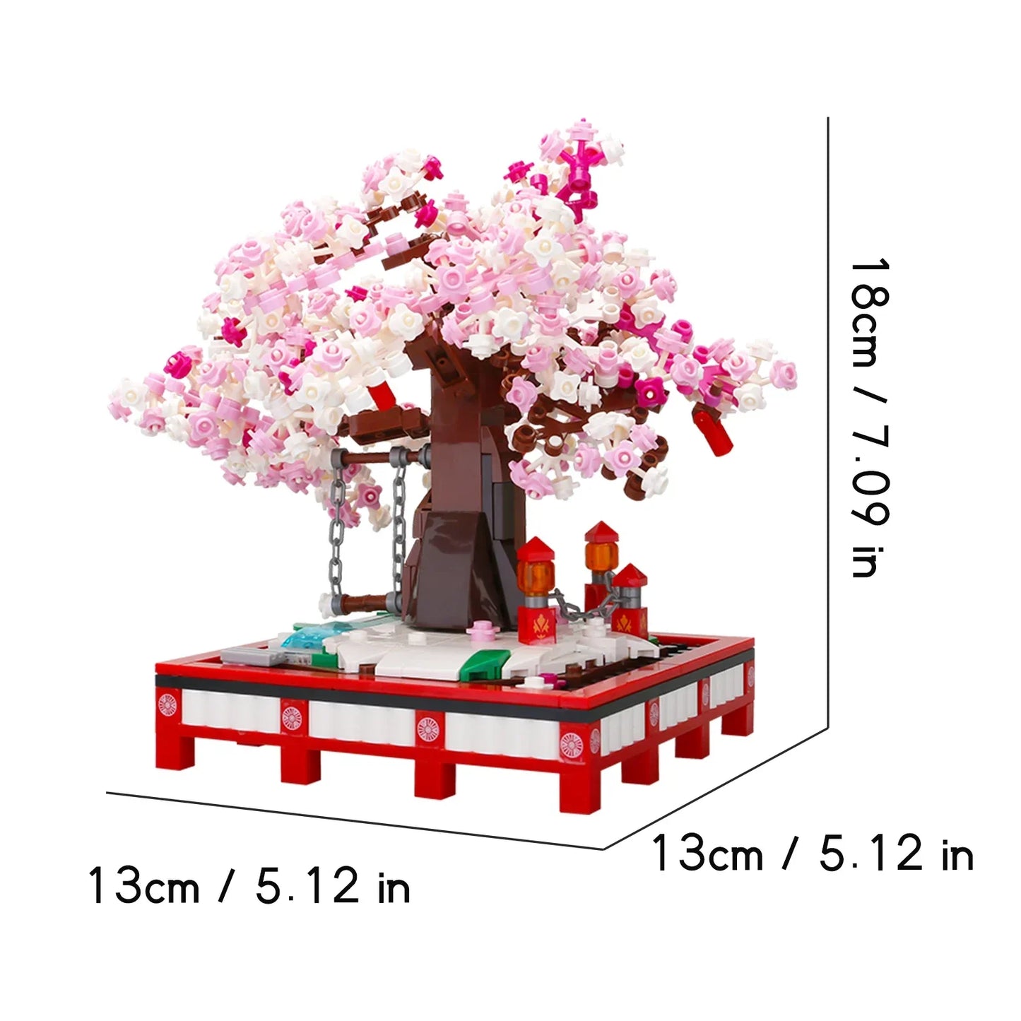 Small Bricks Flower Tree Building Block Kit DIY Home decoration Potted Plant Flower Botanical Construction Toy Girl Gift