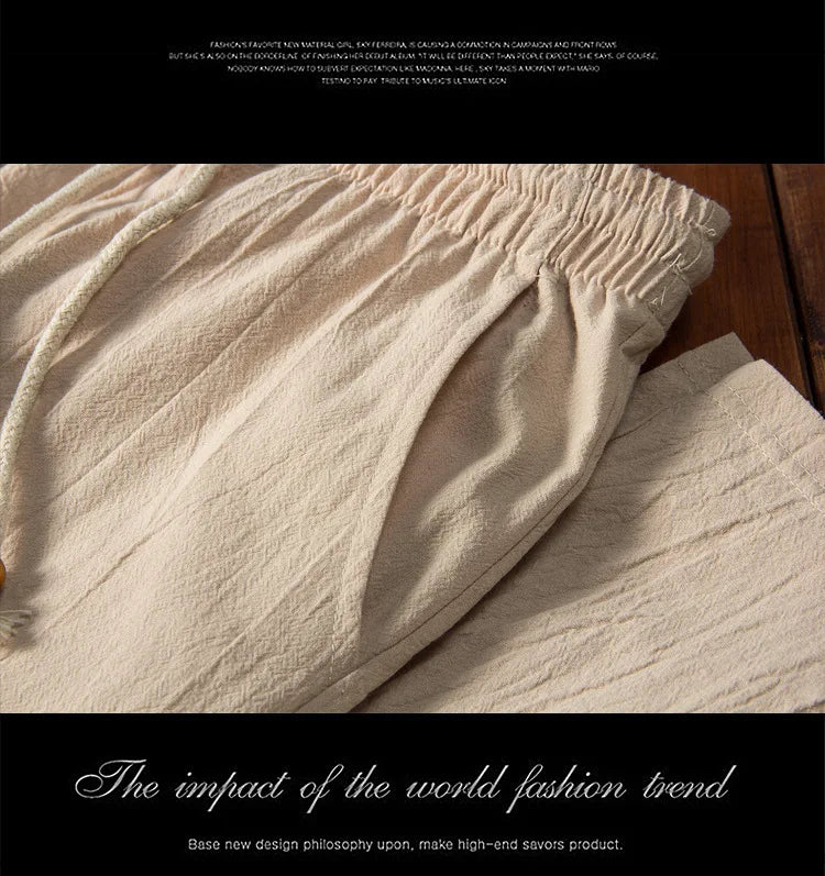 2025 Chinese Style Cotton Linen Casual Suits Spring Autumn Men's Long-sleeved Shirt and Pants Two-pieces Fashion Men Sets M-5XL.