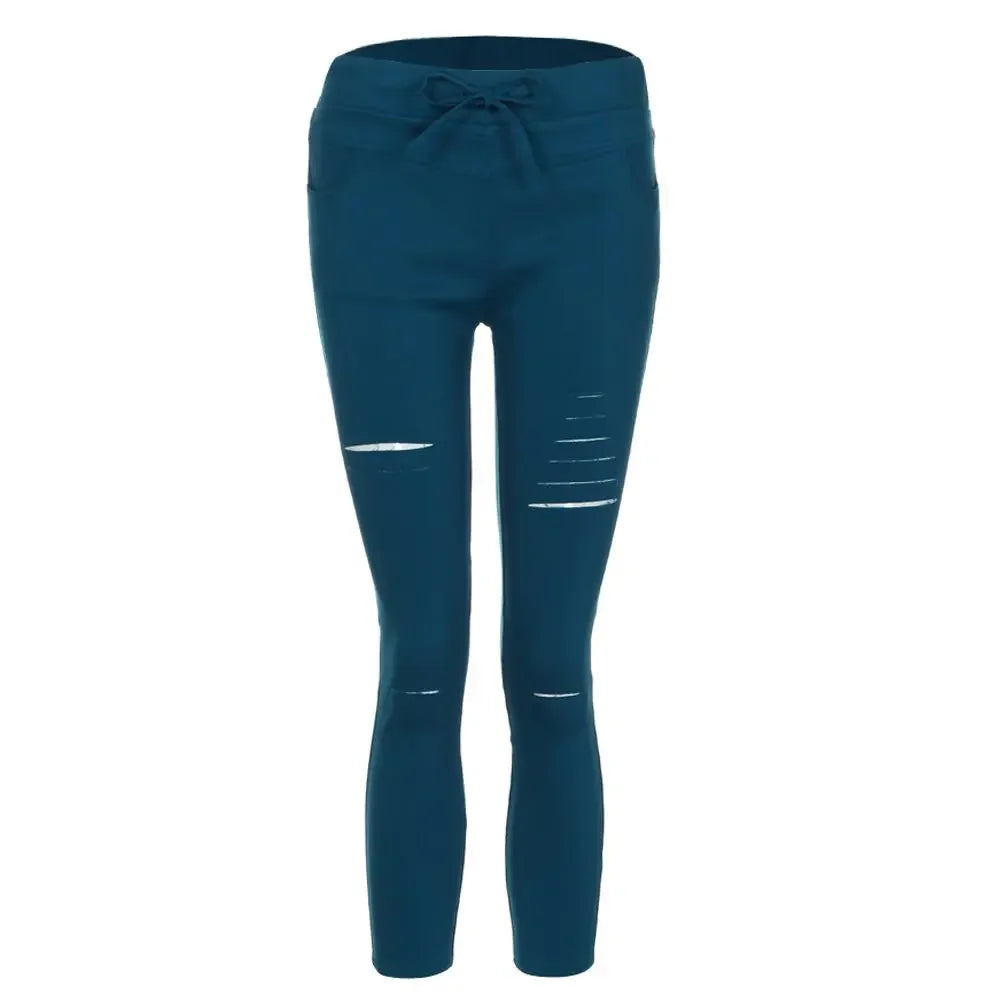 Zerrissene Jeans für Damen, große Größe, zerrissene Hose, Stretch-Bleistifthose, Leggings, Damenjeans, Damenjeans.