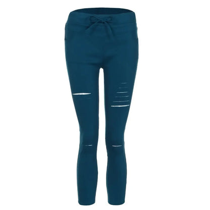 Zerrissene Jeans für Damen, große Größe, zerrissene Hose, Stretch-Bleistifthose, Leggings, Damenjeans, Damenjeans.