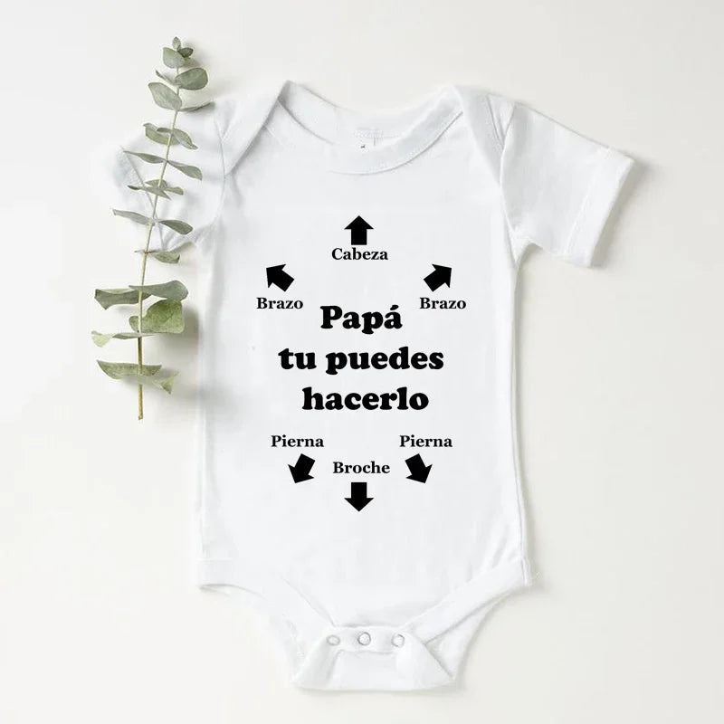 Papa Tu Es Le Meilleur Baby Body Niedlicher Sommer Baby Strampler Body Jungen Mädchen Kleidung Outfits Babykleidung Vatertagsgeschenk.