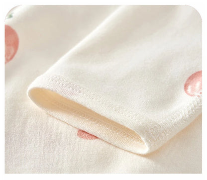 Ircomll 2-teiliger Frühlings- und Herbst-Body für Neugeborene, Baumwolle, langärmelig, Kleidung, Säuglingskleidung, Pyjama, Overalls für Mädchen und Jungen, 0–6 Monate