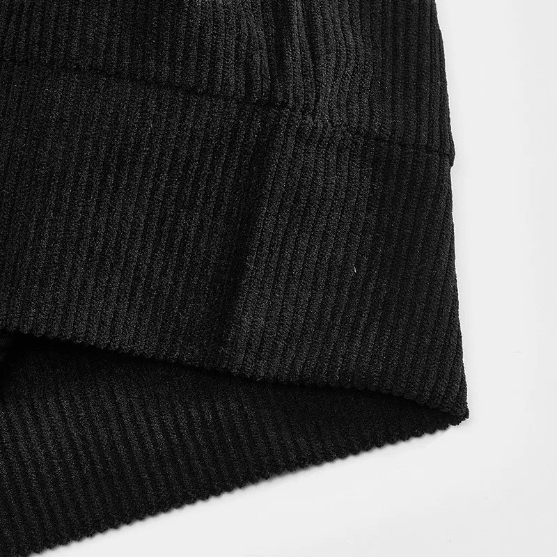 Men's Corduroy Jacket Stand-up Collar Slim Fit Retro Multi-pocket Workwear Commuter Coat for Spring And Autumn