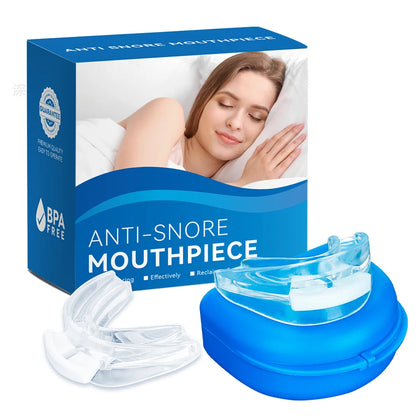 Anti Snoring Tooth Brace Adjustable Anti Snoring Mouth Guard Easy Breathe Improve Sleeping Aid Apnea Mouthpiece To Stop Snoring.