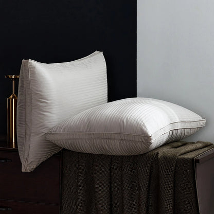 100% Goose Down Pillows Neck Pillows for Sleeping Bed Pillow 100% Cotton Cover with Goose Donw 1pc Hotel Collection Soft Comfort.