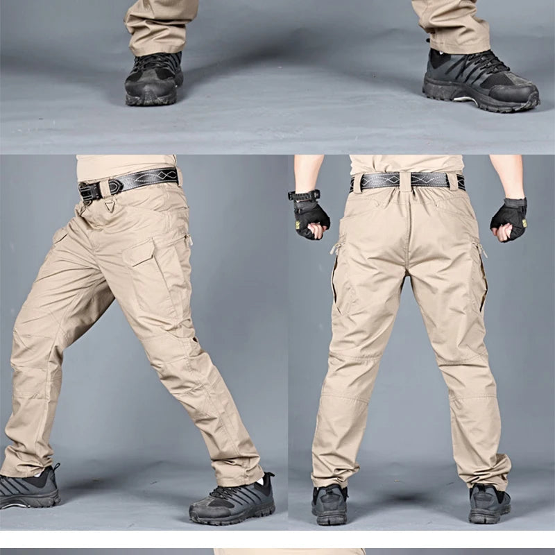 New Mens Tactical Pants Multiple Pocket Elasticity Military Urban Commuter Tacitcal Trousers Men Waterproof Cargo Pant 6XL.