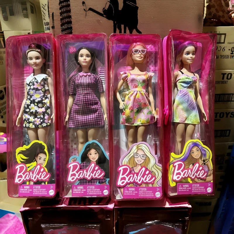 Genuine Barbie Dolls Brand Assortment Fashionista Girl Fashion Doll Princess Toys For Girls Bonecas Barbie Doll Birthday Gifts.